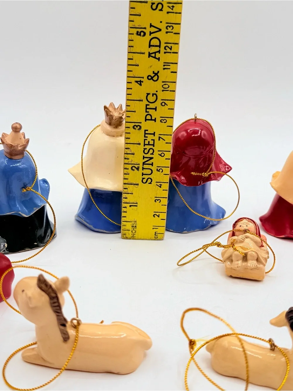 Nativity Children’s Holiday Living 10 Pc Ornament Set #111773 Boxed Christmas